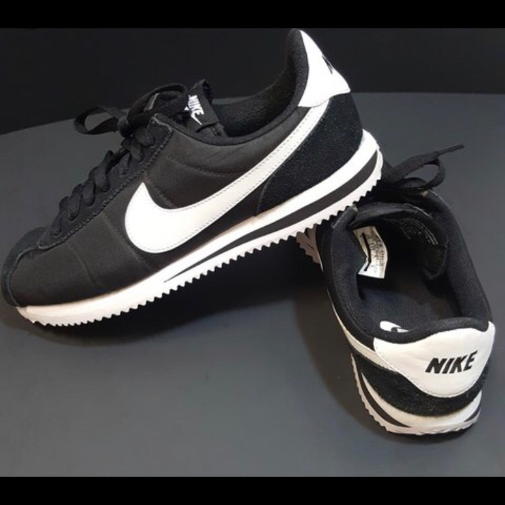 Nike Cortez black nylon  size 6.5